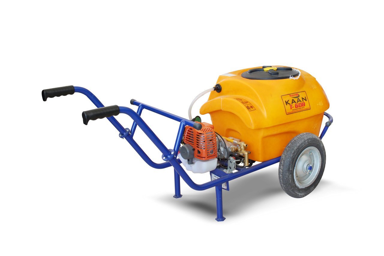 Kaan T 60 B Benzinli İlaçlama Makinası – 60 L Depo | 1,2 HP Motor | 25 Bar Basınç