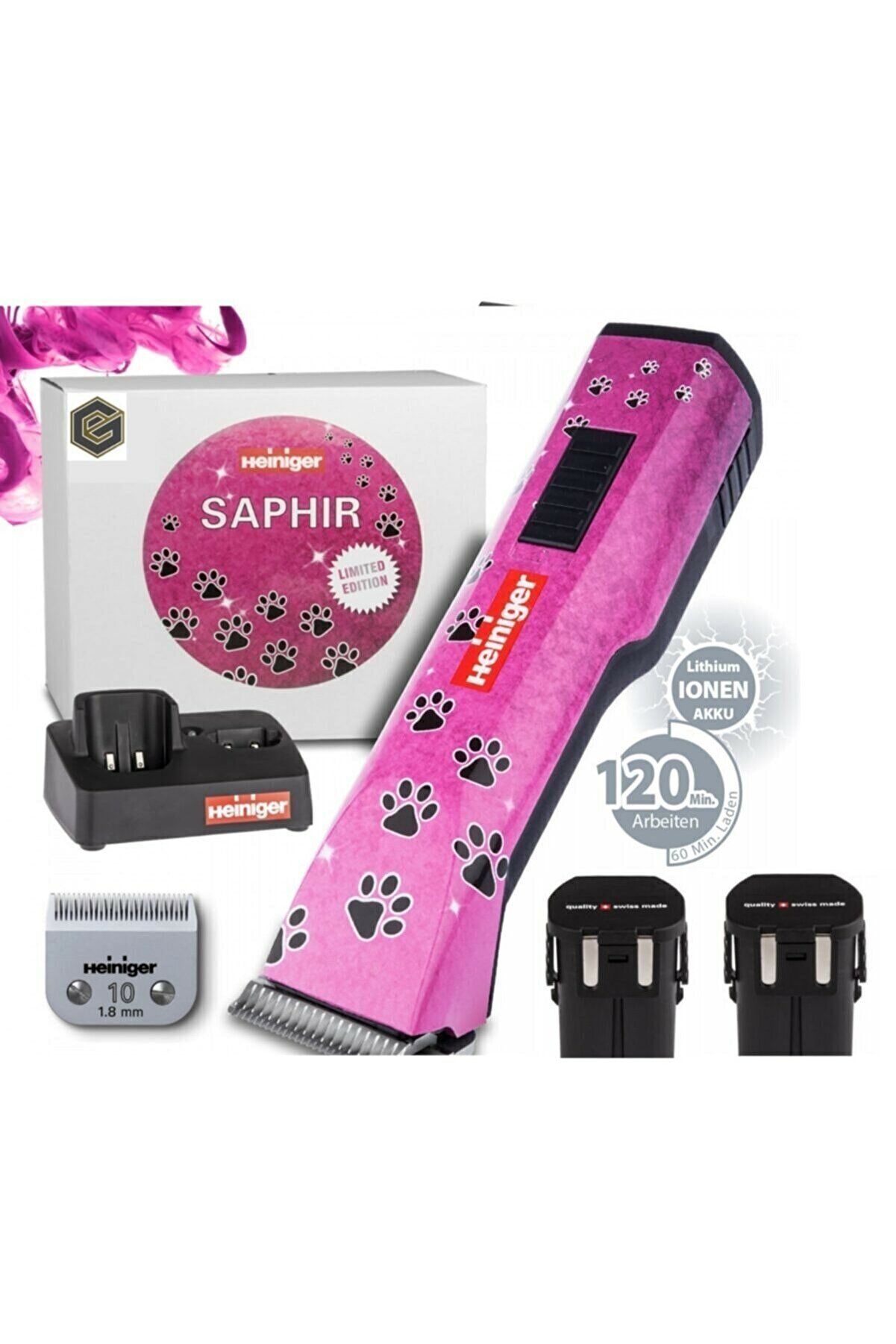 Heiniger Saphir Pink Evcil Hayvan Kırkma Makinesi