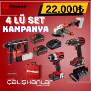 Einhell 4lü Kömürsüz Ürün Seti