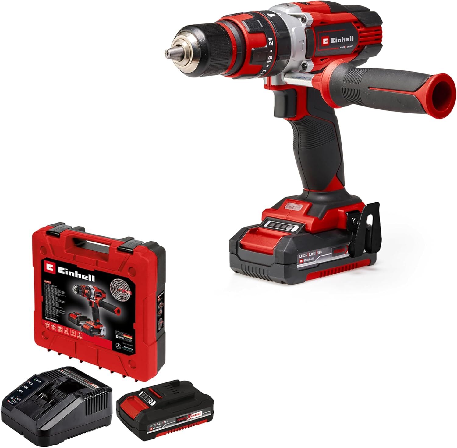 Einhell TE-CD 18/48 Li-i (2x2.0Ah) Akülü Darbeli Matkap
