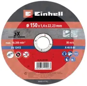 Einhell İnce Kesme Diskleri, Ø 150 mm, 5 adet.