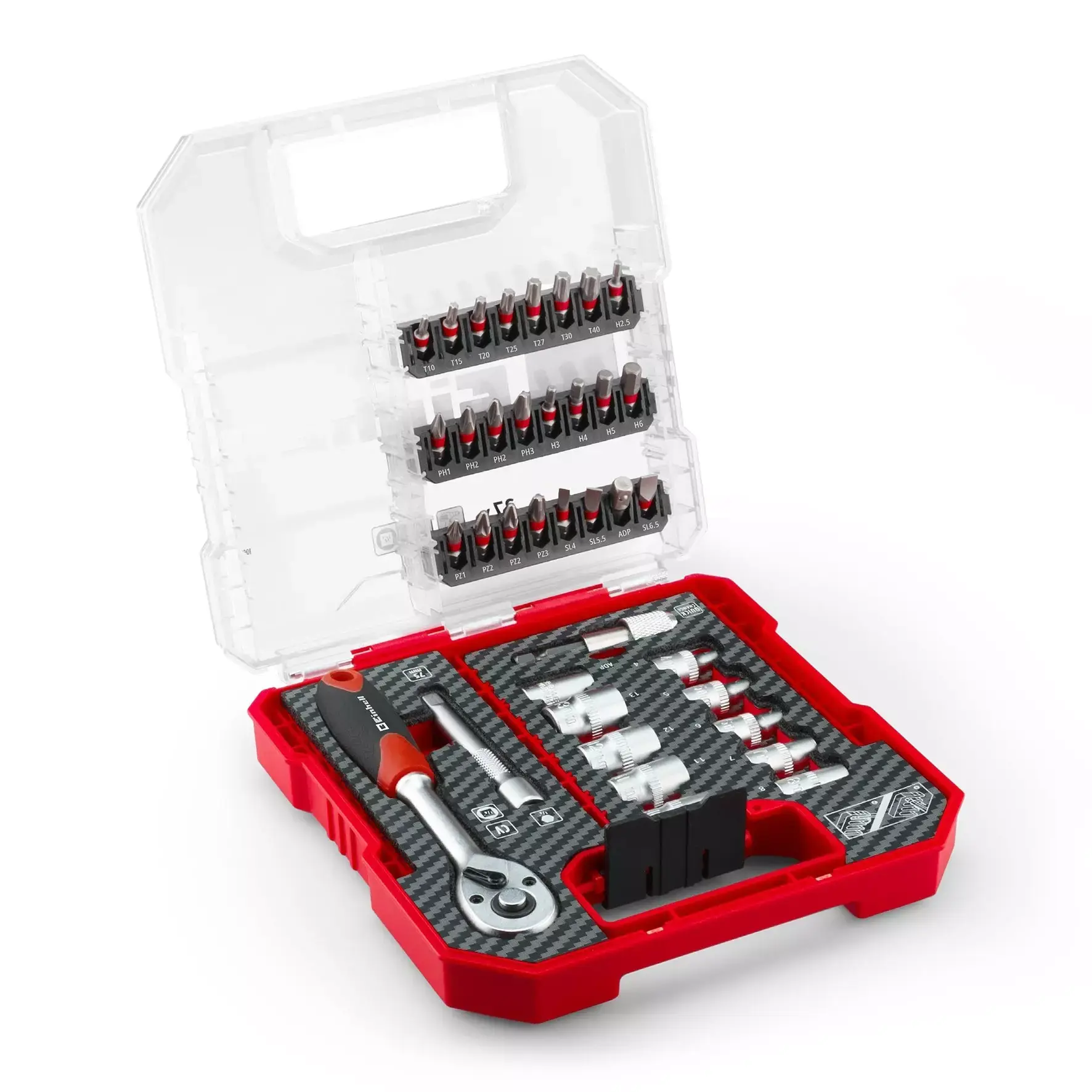 Einhell L-CASE 37 Parçalı Cırcırlı Bits Seti