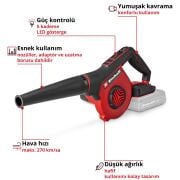 Einhell TE-CB 18/270 Li-Solo 18V Akülü Üfleme Makinesi