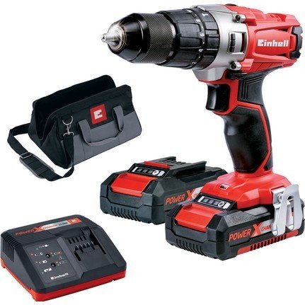 Einhell TE-CD 18/2 Li-i Kit Çift Akülü Darbeli Vidalama 18V 1.5Ah